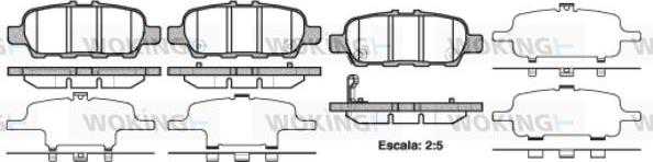 Woking P9763.41 - Тормозные колодки, дисковые, комплект unicars.by