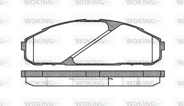 Woking P4073.00 - Тормозные колодки, дисковые, комплект unicars.by