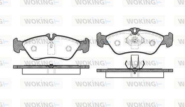 Woking P4803.00 - Тормозные колодки, дисковые, комплект unicars.by