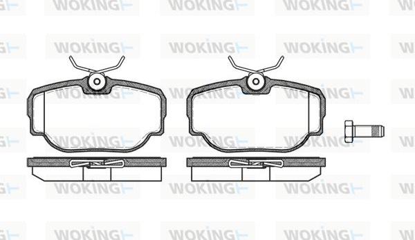 Woking P4773.00 - Тормозные колодки, дисковые, комплект unicars.by