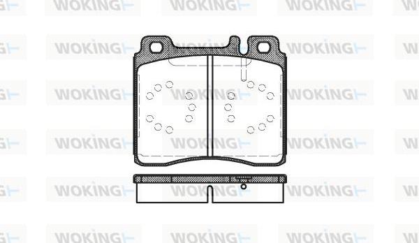 Woking P5203.00 - Тормозные колодки, дисковые, комплект unicars.by