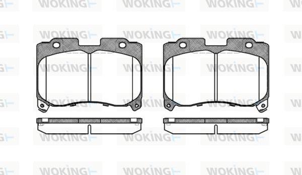 Woking P5743.04 - Тормозные колодки, дисковые, комплект unicars.by