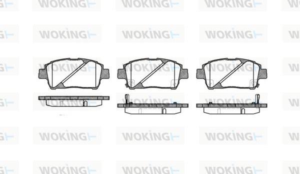 Woking P6403.02 - Тормозные колодки, дисковые, комплект unicars.by