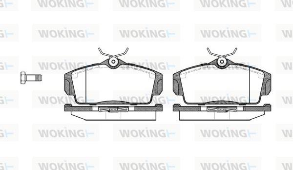 Woking P6043.00 - Тормозные колодки, дисковые, комплект unicars.by