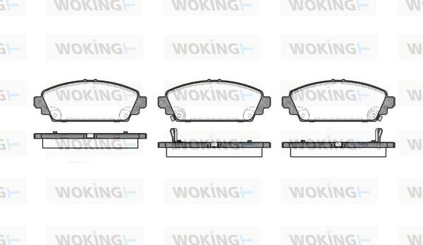 Woking P6003.02 - Тормозные колодки, дисковые, комплект unicars.by