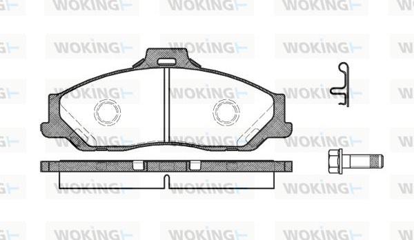 Woking P6303.01 - Тормозные колодки, дисковые, комплект unicars.by