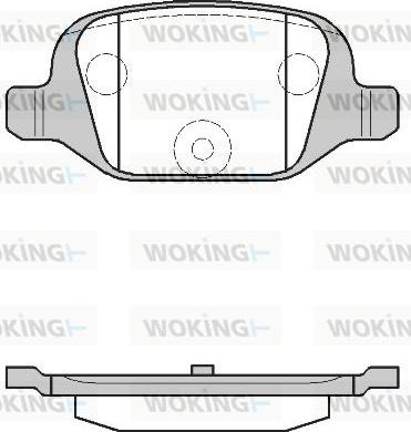 Woking P6273.00 - Тормозные колодки, дисковые, комплект unicars.by