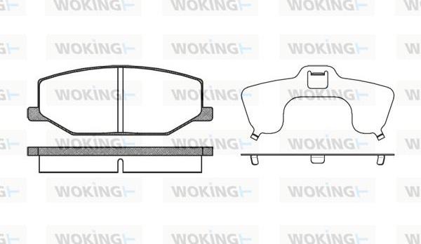 Woking P0903.10 - Тормозные колодки, дисковые, комплект unicars.by