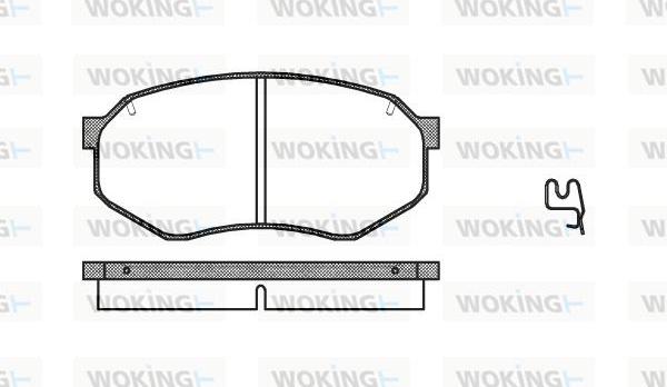 Woking P0483.14 - Тормозные колодки, дисковые, комплект unicars.by