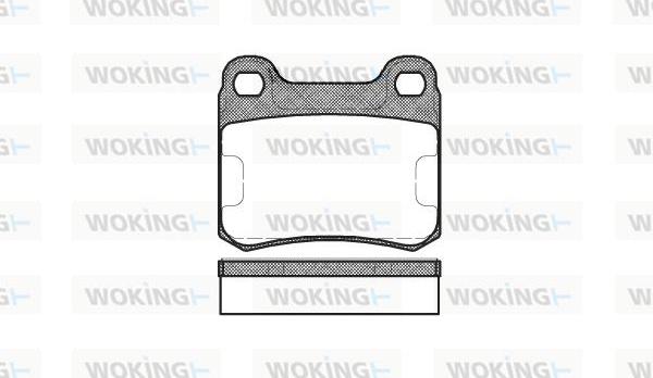 Woking P0573.10 - Тормозные колодки, дисковые, комплект unicars.by