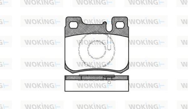 Woking P0573.20 - Тормозные колодки, дисковые, комплект unicars.by