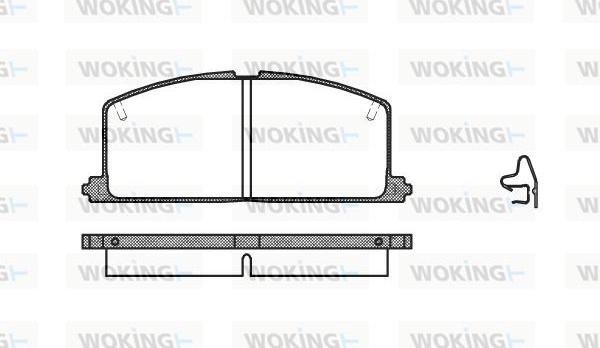 Woking P0673.04 - Тормозные колодки, дисковые, комплект unicars.by