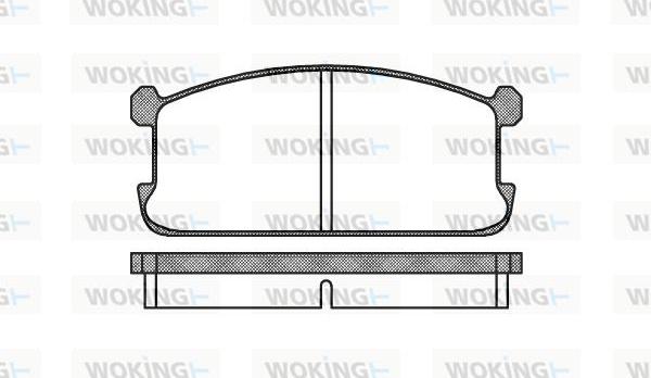 Woking P0063.00 - Тормозные колодки, дисковые, комплект unicars.by