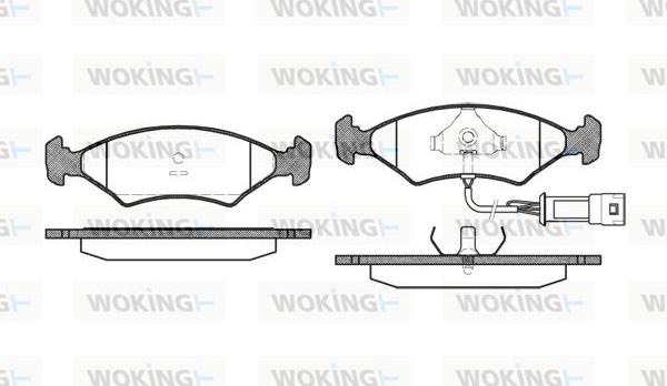 Woking P0193.32 - Тормозные колодки, дисковые, комплект unicars.by