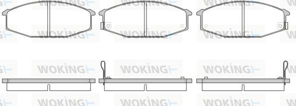 Woking P0153.02 - Тормозные колодки, дисковые, комплект unicars.by