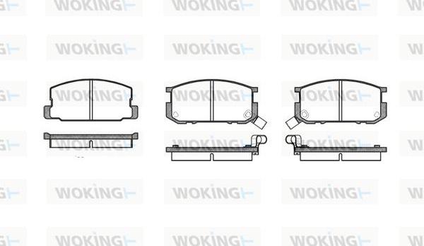 Woking P0803.02 - Тормозные колодки, дисковые, комплект unicars.by