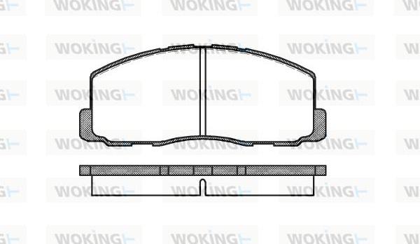 Woking P0883.00 - Тормозные колодки, дисковые, комплект unicars.by