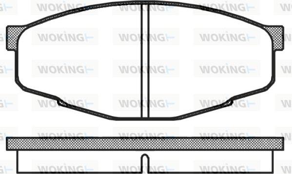 Woking P0333.10 - Тормозные колодки, дисковые, комплект unicars.by