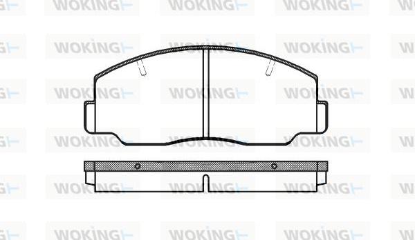 Woking P0373.00 - Тормозные колодки, дисковые, комплект unicars.by