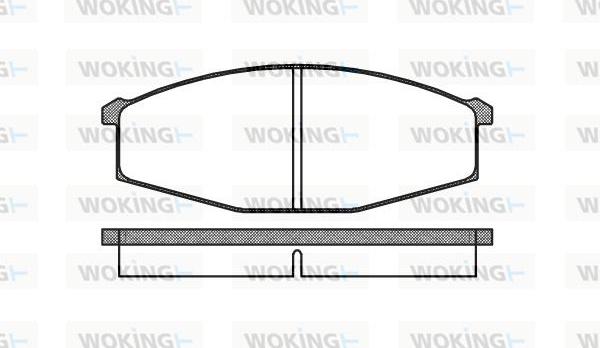 Woking P0293.00 - Тормозные колодки, дисковые, комплект unicars.by