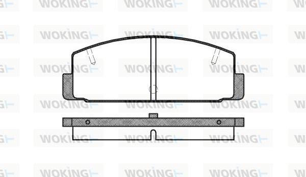 Woking P0793.10 - Тормозные колодки, дисковые, комплект unicars.by