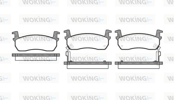 Woking P0743.02 - Тормозные колодки, дисковые, комплект unicars.by