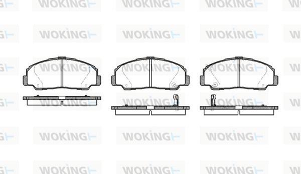 Woking P0783.32 - Тормозные колодки, дисковые, комплект unicars.by