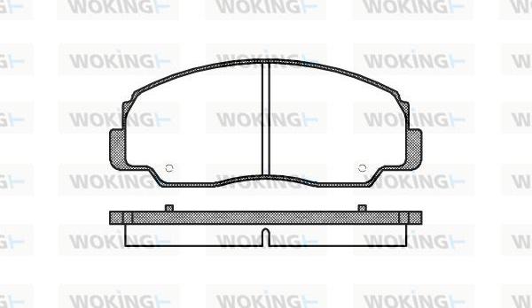 Woking P0783.20 - Тормозные колодки, дисковые, комплект unicars.by