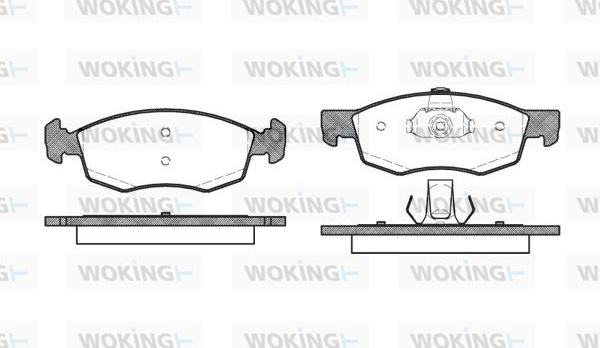 Woking P0723.30 - Тормозные колодки, дисковые, комплект unicars.by