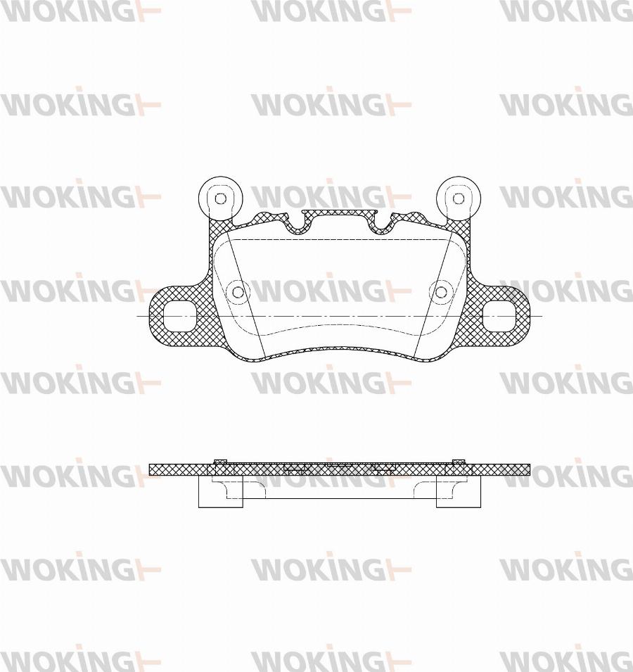 Woking P14983.40 - Тормозные колодки, дисковые, комплект unicars.by