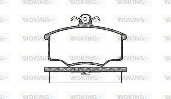 Woking P1463.00 - Тормозные колодки, дисковые, комплект unicars.by