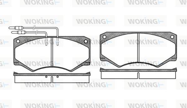 Woking P1473.04 - Тормозные колодки, дисковые, комплект unicars.by