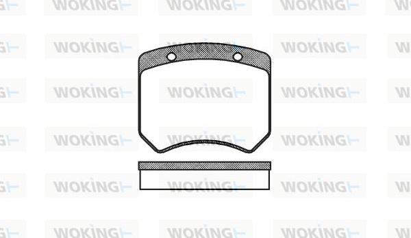 Woking P1513.00 - Тормозные колодки, дисковые, комплект unicars.by