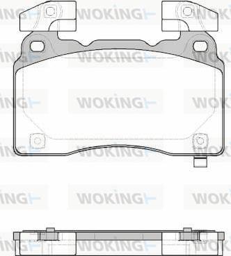 Woking P15383.24 - Тормозные колодки, дисковые, комплект unicars.by