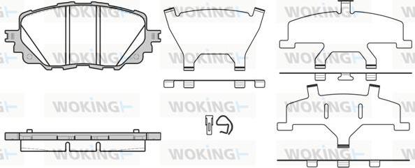 Woking P16083.00 - Тормозные колодки, дисковые, комплект unicars.by