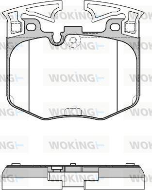 Woking P16113.00 - Тормозные колодки, дисковые, комплект unicars.by