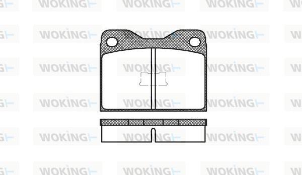 Woking P1083.10 - Тормозные колодки, дисковые, комплект unicars.by