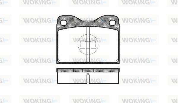 Woking P1083.30 - Тормозные колодки, дисковые, комплект unicars.by