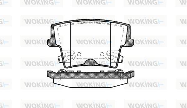 Woking P10273.08 - Тормозные колодки, дисковые, комплект unicars.by