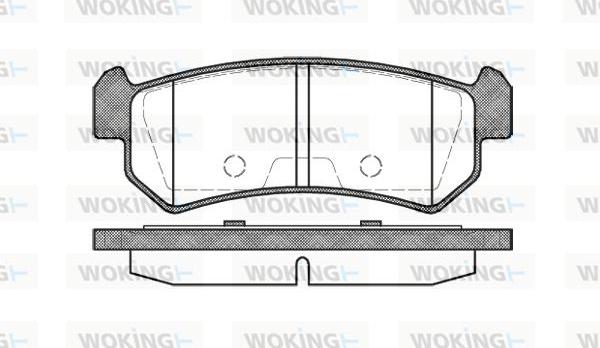 Woking P11483.00 - Тормозные колодки, дисковые, комплект unicars.by