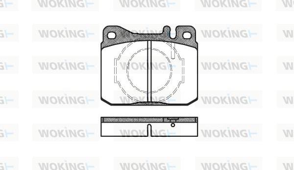 Woking P1103.40 - Тормозные колодки, дисковые, комплект unicars.by