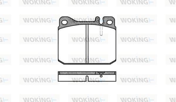 Woking P1103.20 - Тормозные колодки, дисковые, комплект unicars.by