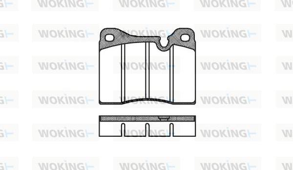 Woking P1113.30 - Тормозные колодки, дисковые, комплект unicars.by