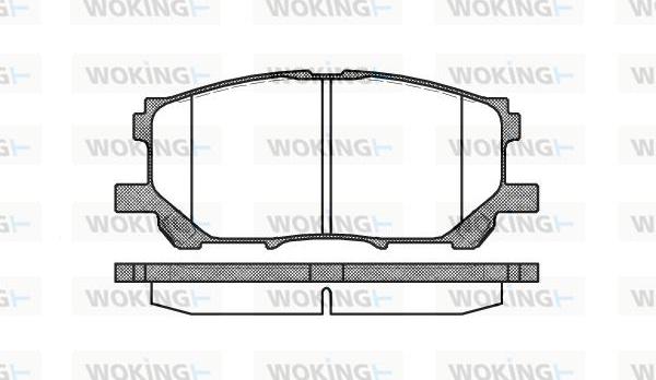 Woking P11393.00 - Тормозные колодки, дисковые, комплект unicars.by