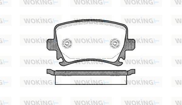 Woking P11313.00 - Тормозные колодки, дисковые, комплект unicars.by