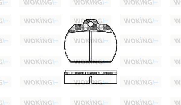 Woking P1823.00 - Тормозные колодки, дисковые, комплект unicars.by