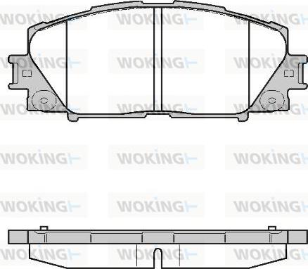 Woking P13243.10 - Тормозные колодки, дисковые, комплект unicars.by