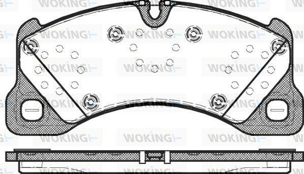 Woking P12453.00 - Тормозные колодки, дисковые, комплект unicars.by