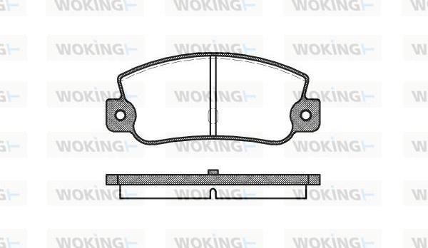 Woking P1253.30 - Тормозные колодки, дисковые, комплект unicars.by