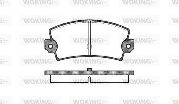 Woking P1213.40 - Тормозные колодки, дисковые, комплект unicars.by